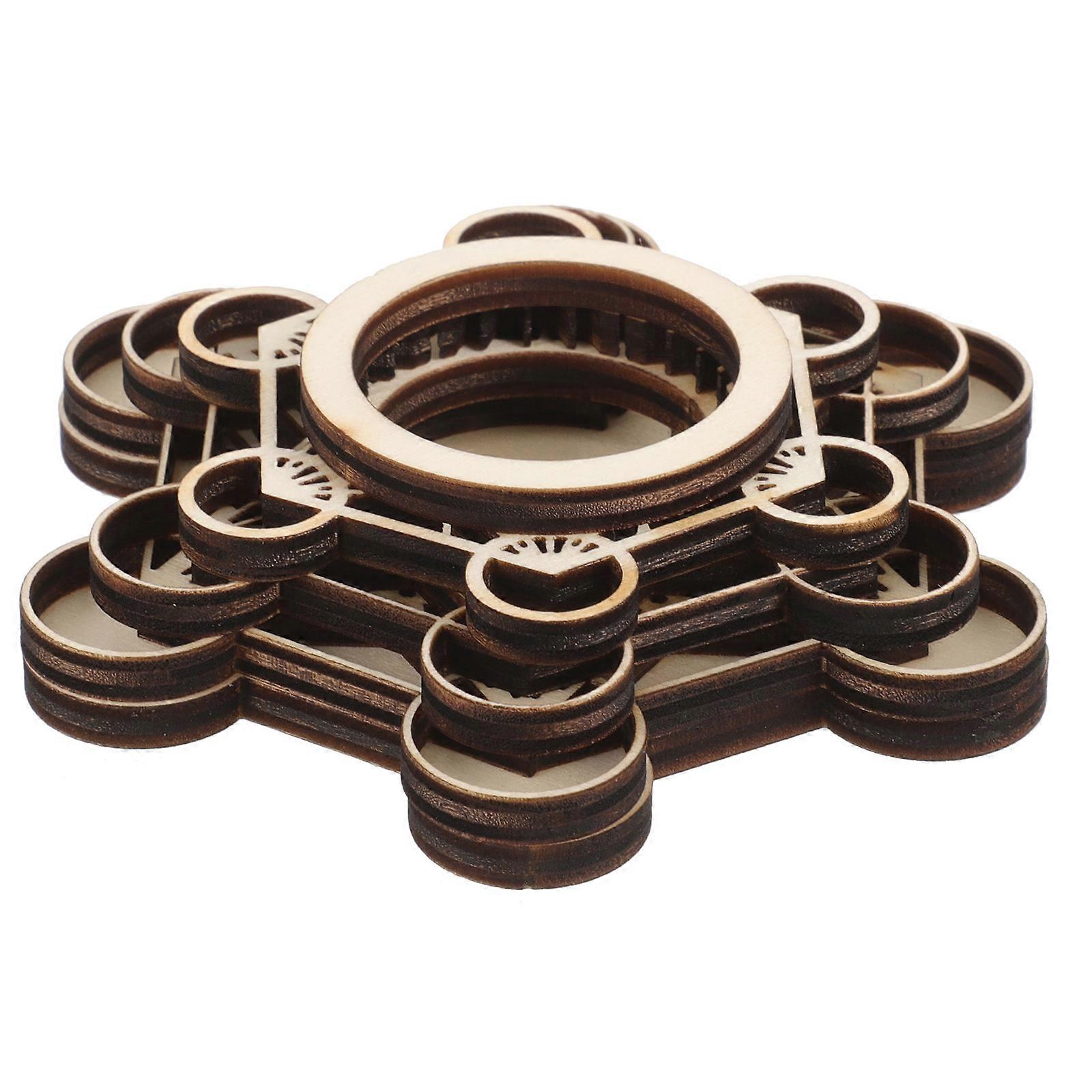 kreativ tre krystall kule display rack stativ lotus base for soverom 10x10cm 1 stk