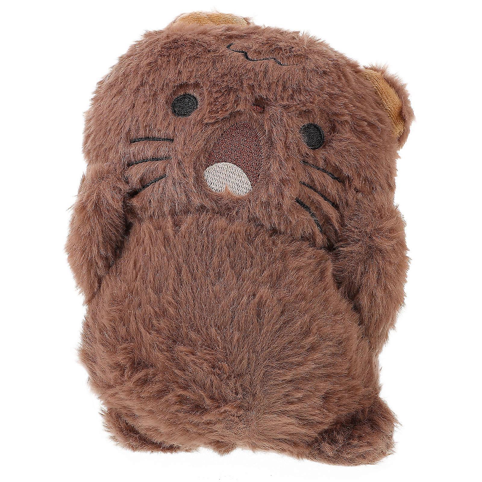 ぬいぐるみクマのおもちゃぬいぐるみ子供寝室の装飾19.5x13.8x10CMインタラクティブ楽しい1ピース