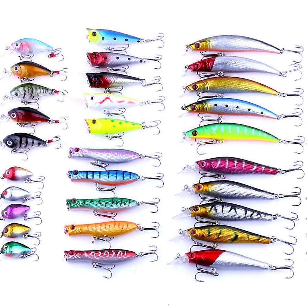 Metal Fish Shape Lure Fishing Hooks 30Pcs Set For Fishing Enthusiasts Assorted Color For Promote Fishing Success Probability