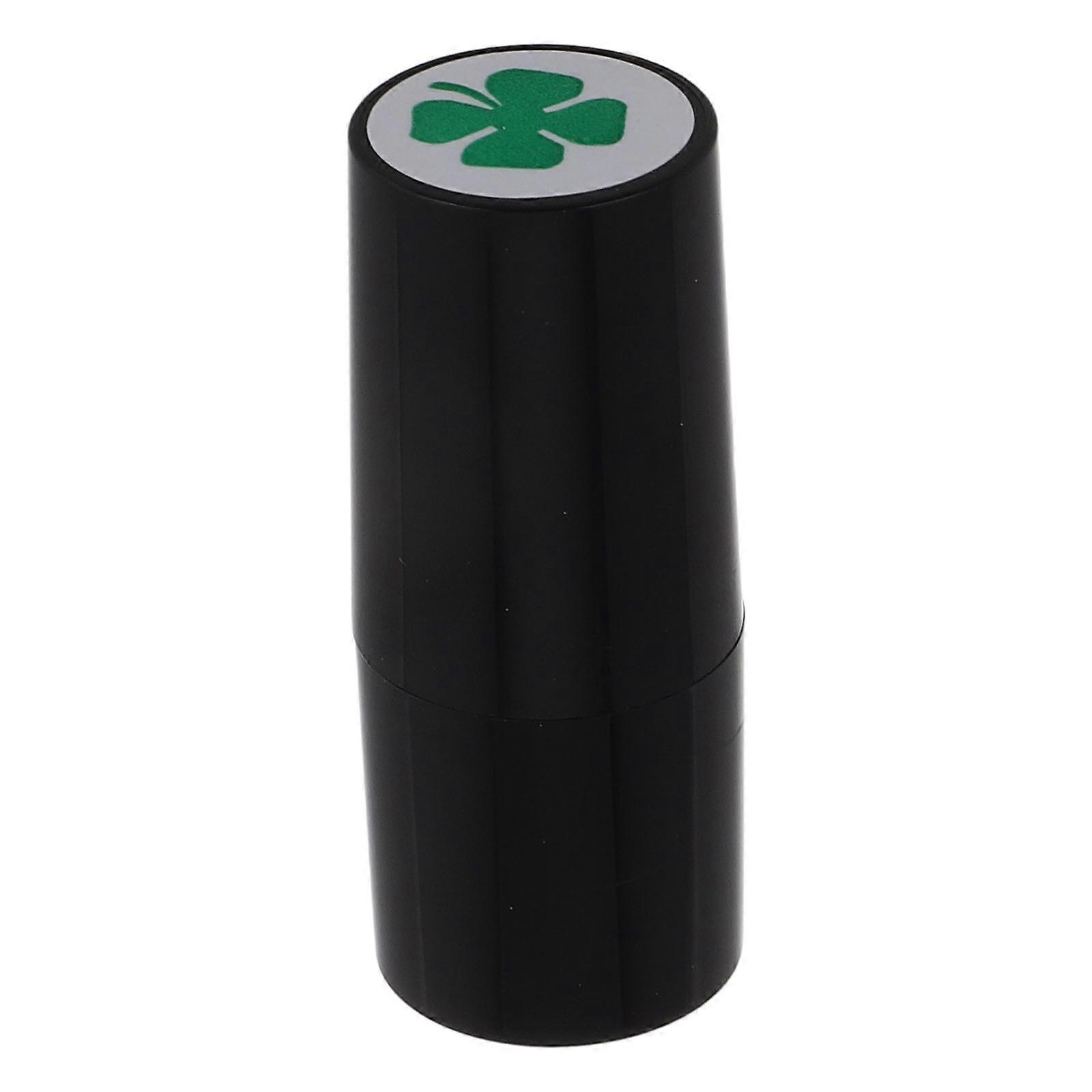Black Plastic Golf Ball Marker Stamp for Golfer with Durable Design and Elegant Patterns 1 Unit