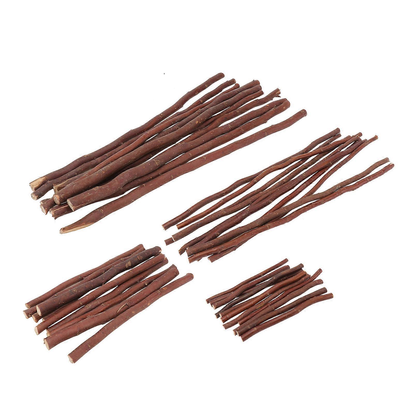 Decorative Faux Birch Sticks 40Pcs Perfect For Diy Projects And Crafting Activities With A Stylish Brown Finish