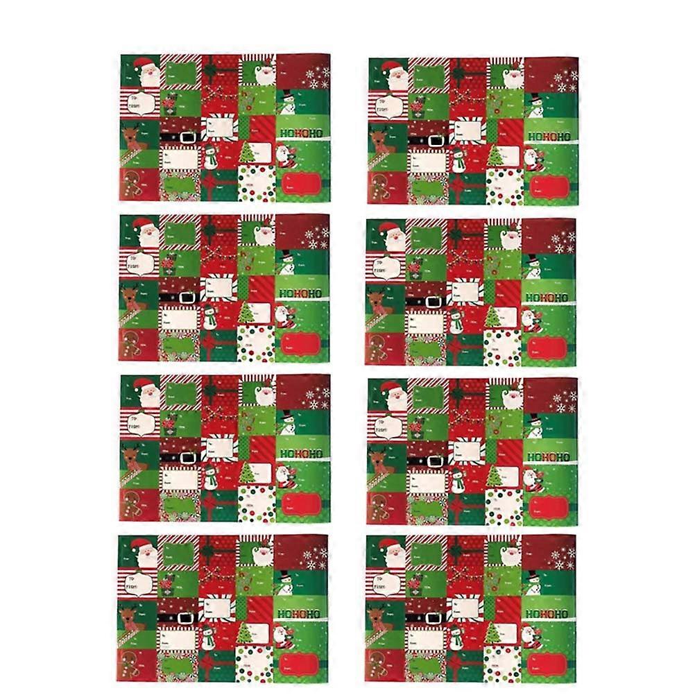DIY Tatil Çıkartmaları 8 Adet Noel ve Hediye Paketleme Dahil Olmak Üzere Festival Günleri İçin Tasarlanmış