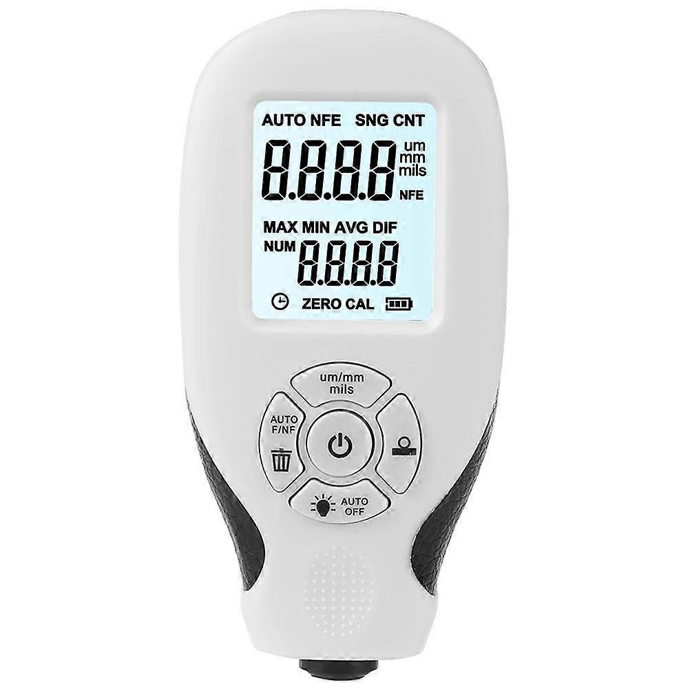 High-Definition Car Paint Digital Thickness Gauge For Industrial Applications Rectangular ABS Material 1Pack
