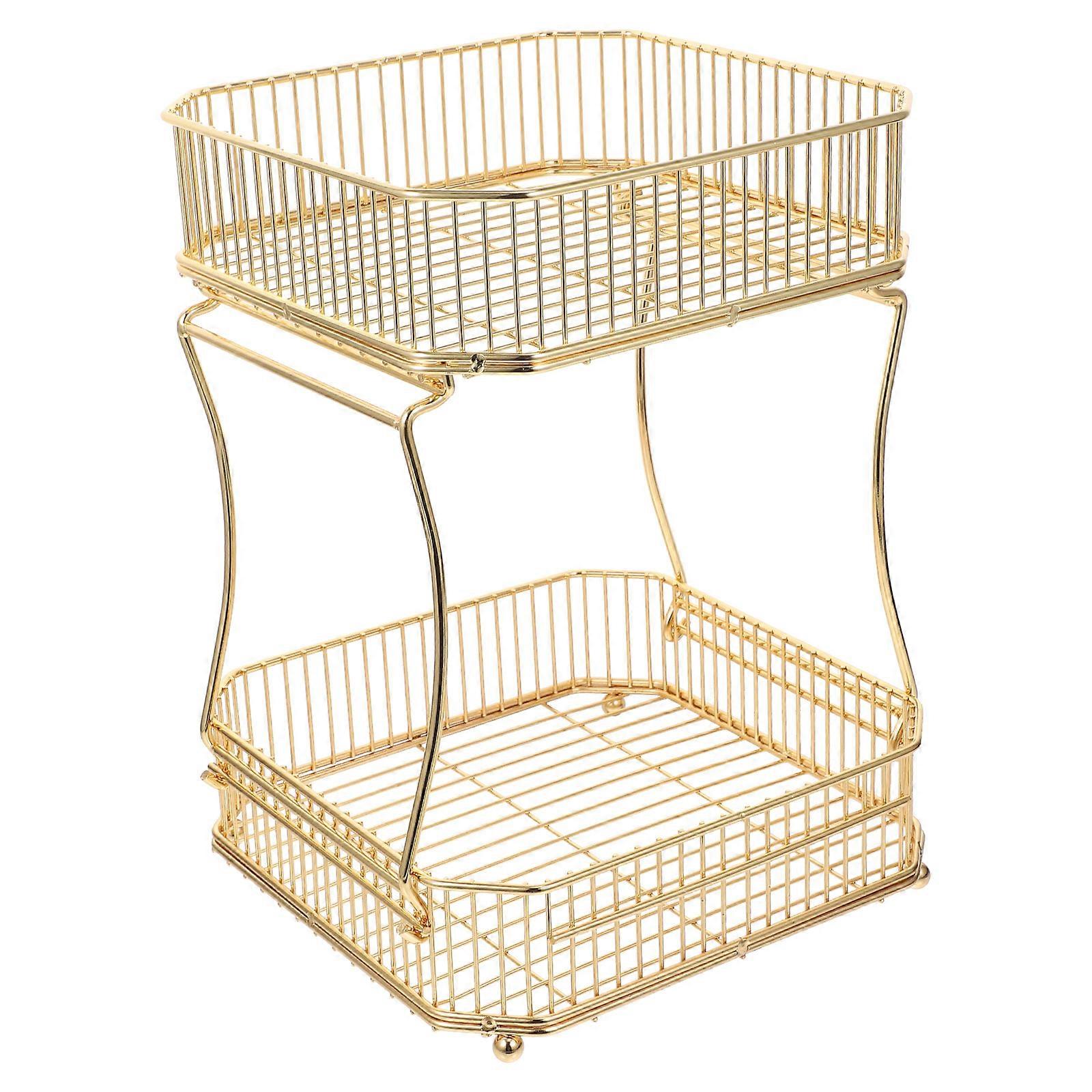 Double-Layer Storage Rack For Household Organization In Kitchen And Bathroom 1Pcs