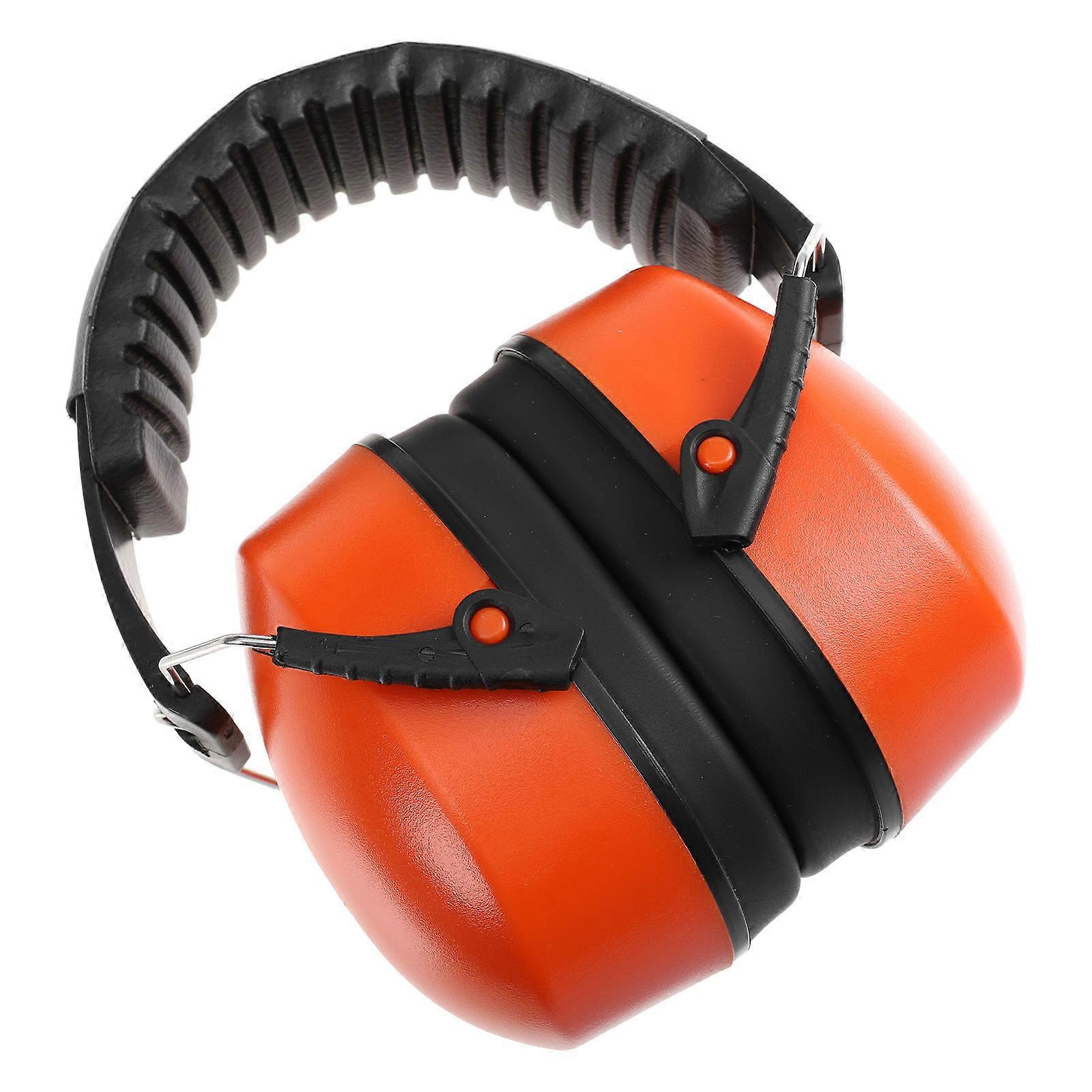 Noise Blocking Ear Muffs Head-mounted Protector For Factory Work Users 5.5X5.5X3.5In With Sound Insulation 1Pcs