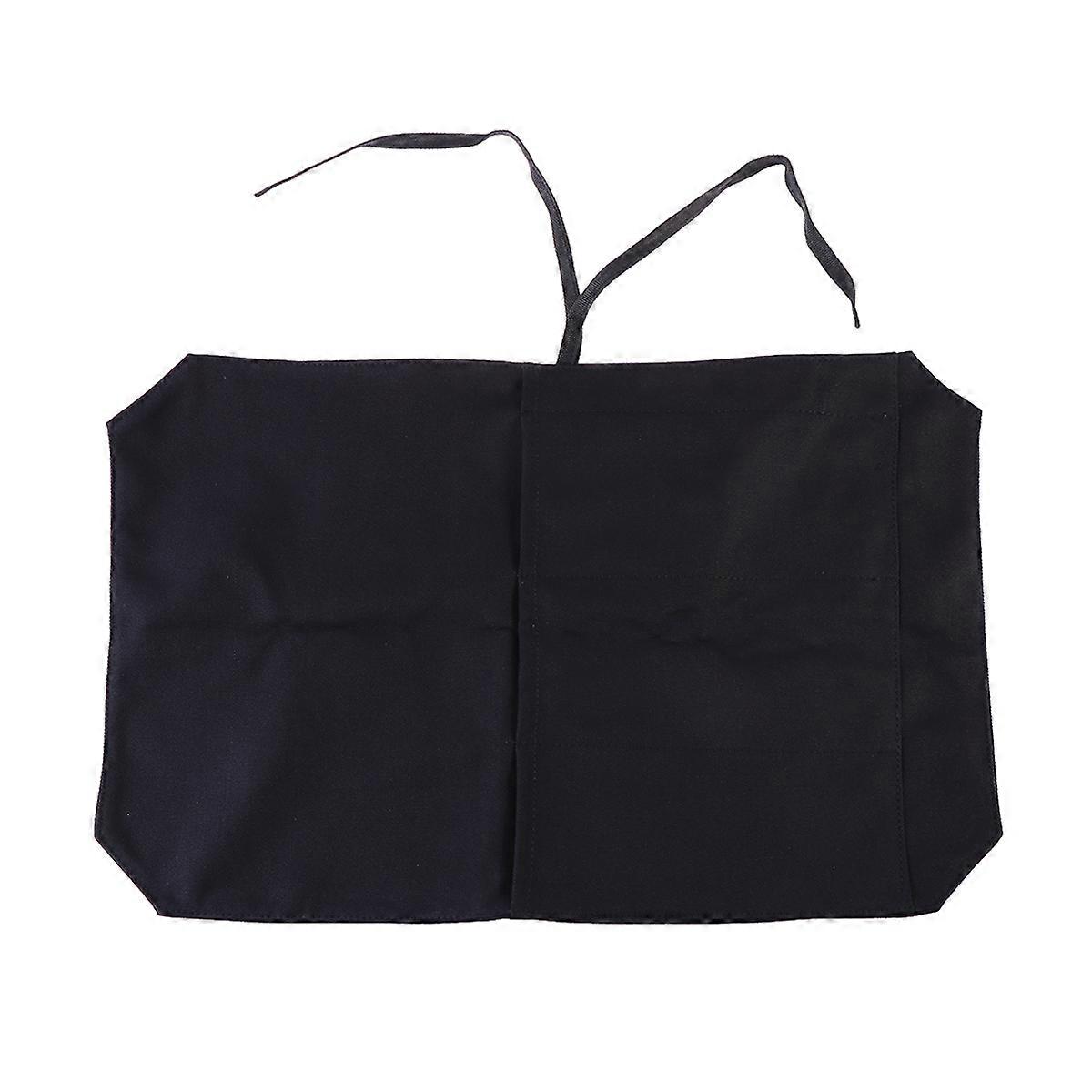 Cutlery Bag With 4 Sleeves Perfect For Chefs And Cooking Enthusiasts To Store Utensils Safely In Portable Black Design 1Pcs