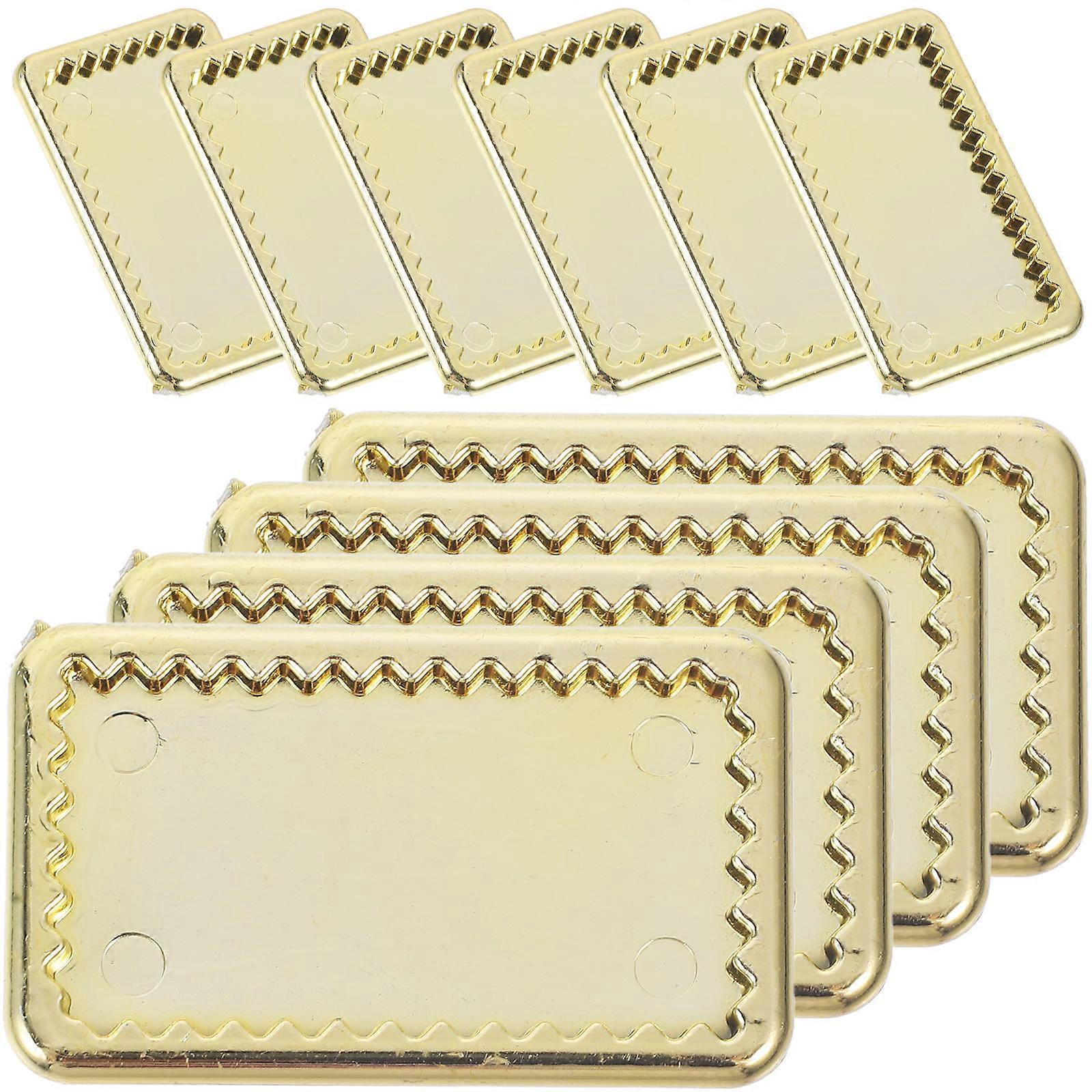 10Pcs Dollhouse Mini Plates Table Item Kitchen Scene Decoration In Rectangular Shape For Miniature Scene And Play