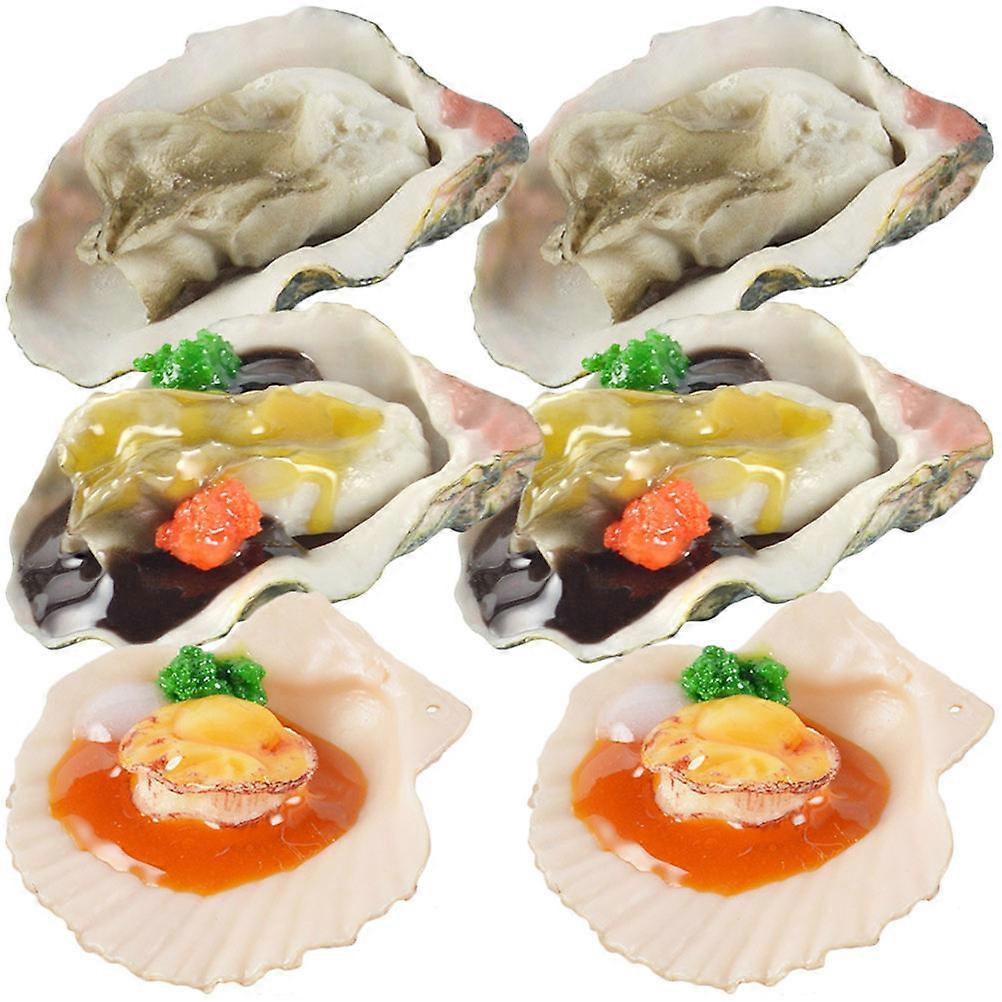 Lifelike Pretend Play Food Models for Kids Made of Safe PVC Material Assorted Colors 6 Pieces