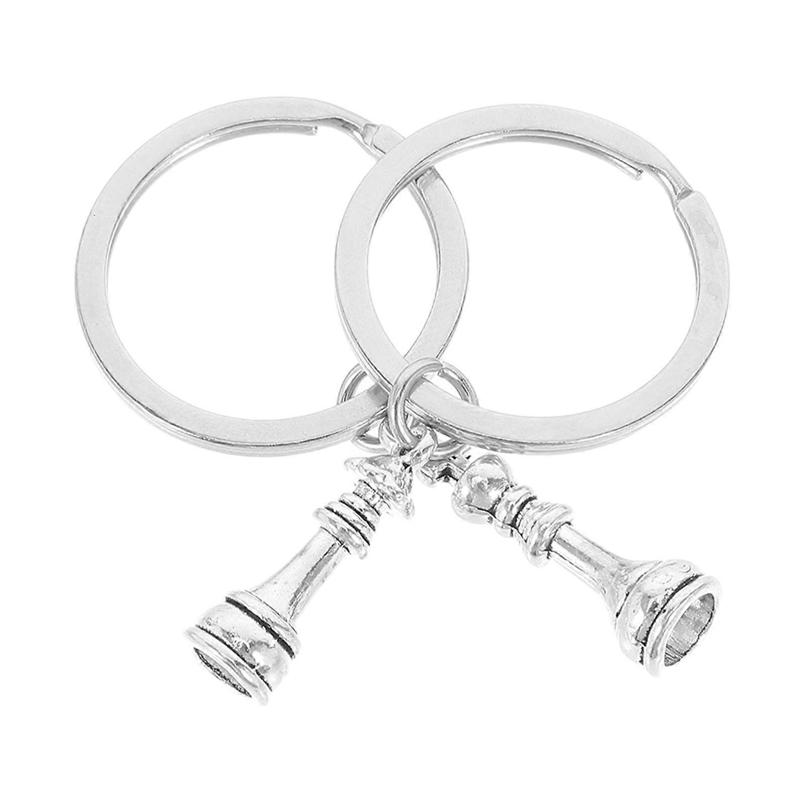 Unique Chess Charms Designed As For Men Women These Silver Accessories Offer Practical Functionality Everyday Use 1Pair