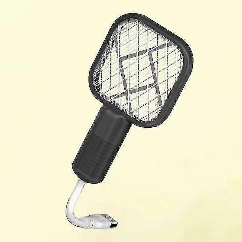 USB Mini Elektrisk Mygg Swatter UV Light Fly Bug Zapper Insect Racket Oppladbar Summer Fly Swatters Trap For Home Utendørs