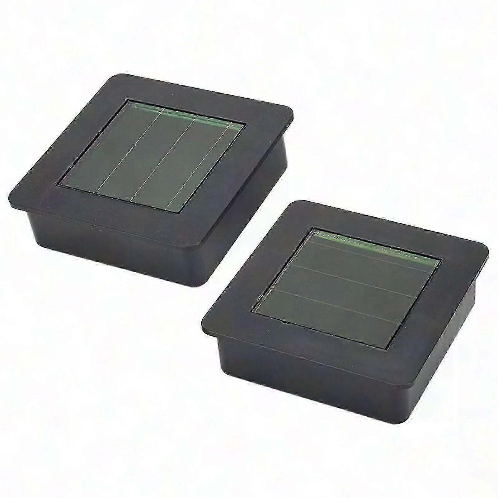 2PCS/4PCS Solar Light Replacement Top Square Solar Panel for Outdoor Lights