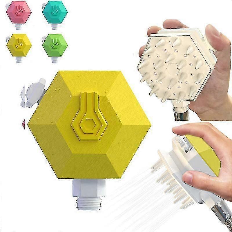 Pet Combing Shower Sprayer Pet Shower Nozzle Pets Shower Bath Brushyellow