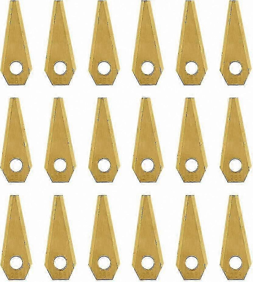 Titanium-Coated Anti-Rust Replacement Parts with Screws for Robotic Mowers, 18-Pack, 1mm Extra Thickness