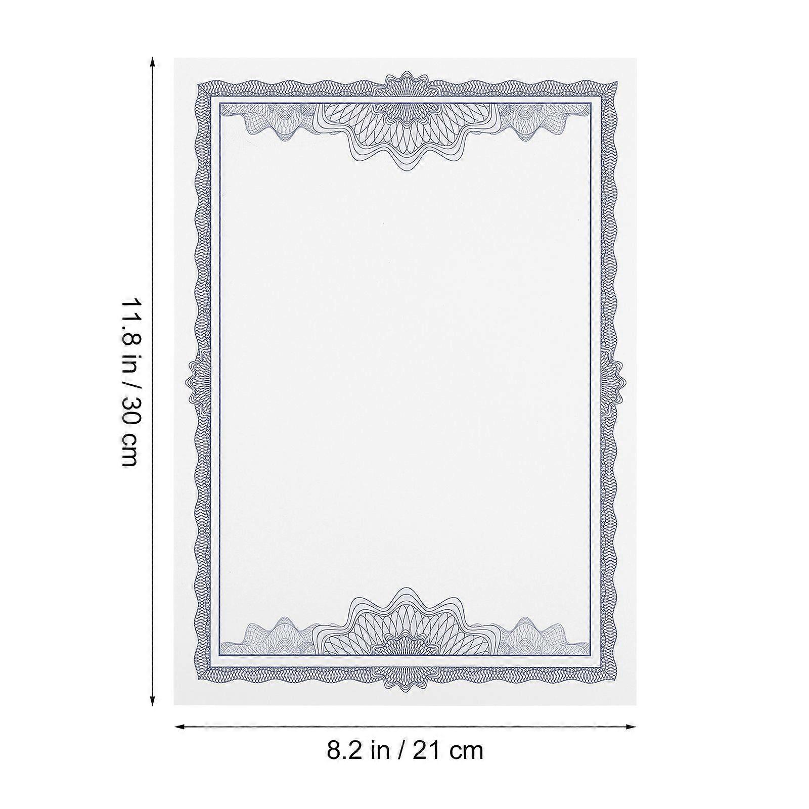 10pcs Honor Certificate Inner Paper No Character Blank Paper Blank Diploma Paper for School Use