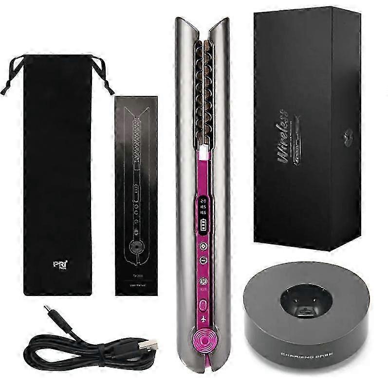 Portable USB Rechargable Hair Curler with 3 Temperature Levels for PRITECH Hair Straighter TA-2888