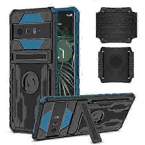For Google Pixel 6 Pro Armor Wristband Phone Case