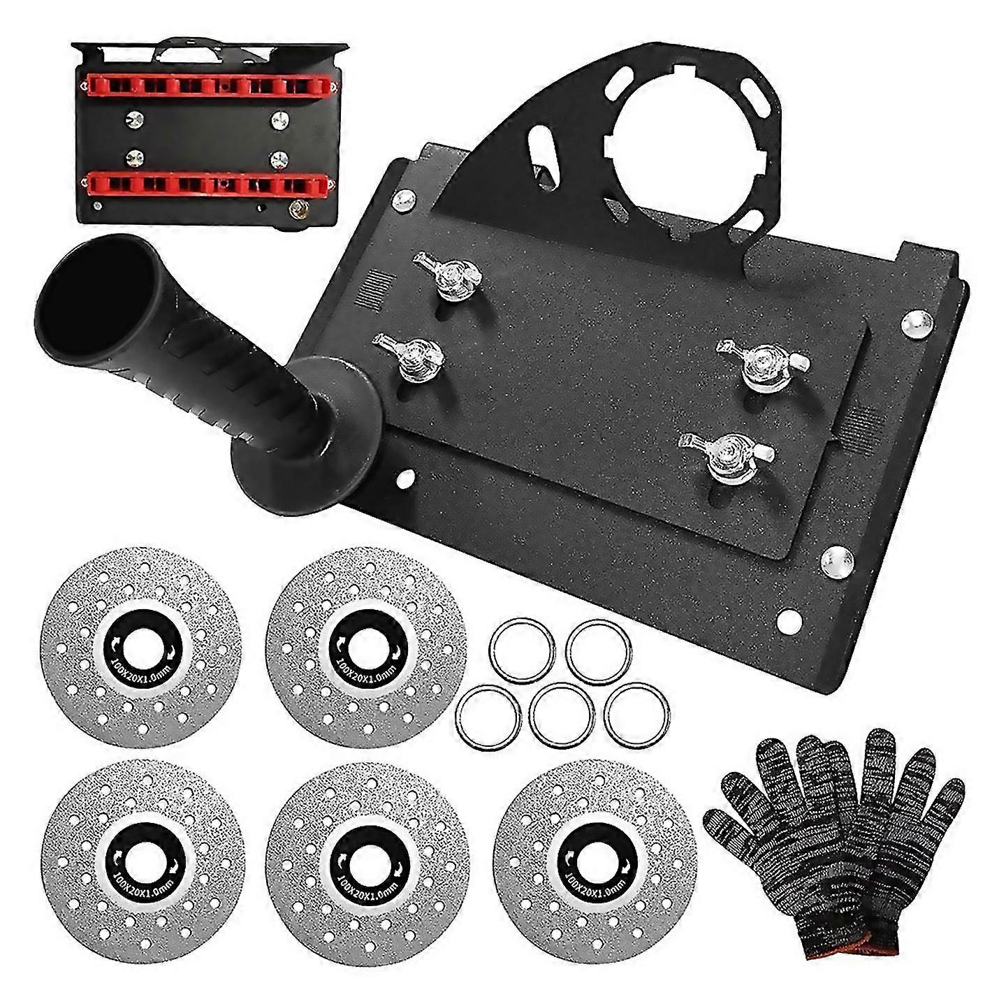 For 45 Degree Tile Chamfering Tool Angle Grinder Stand Cutter Holder