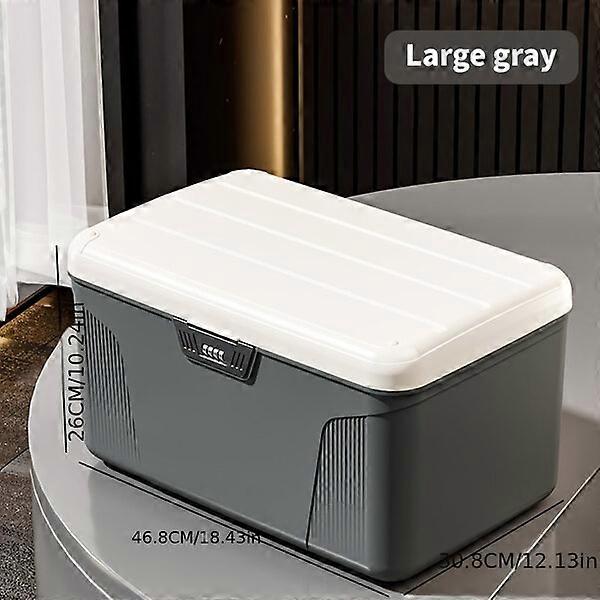 Waterproof resin double-layer storage box, multi-purpose, portable and beautiful