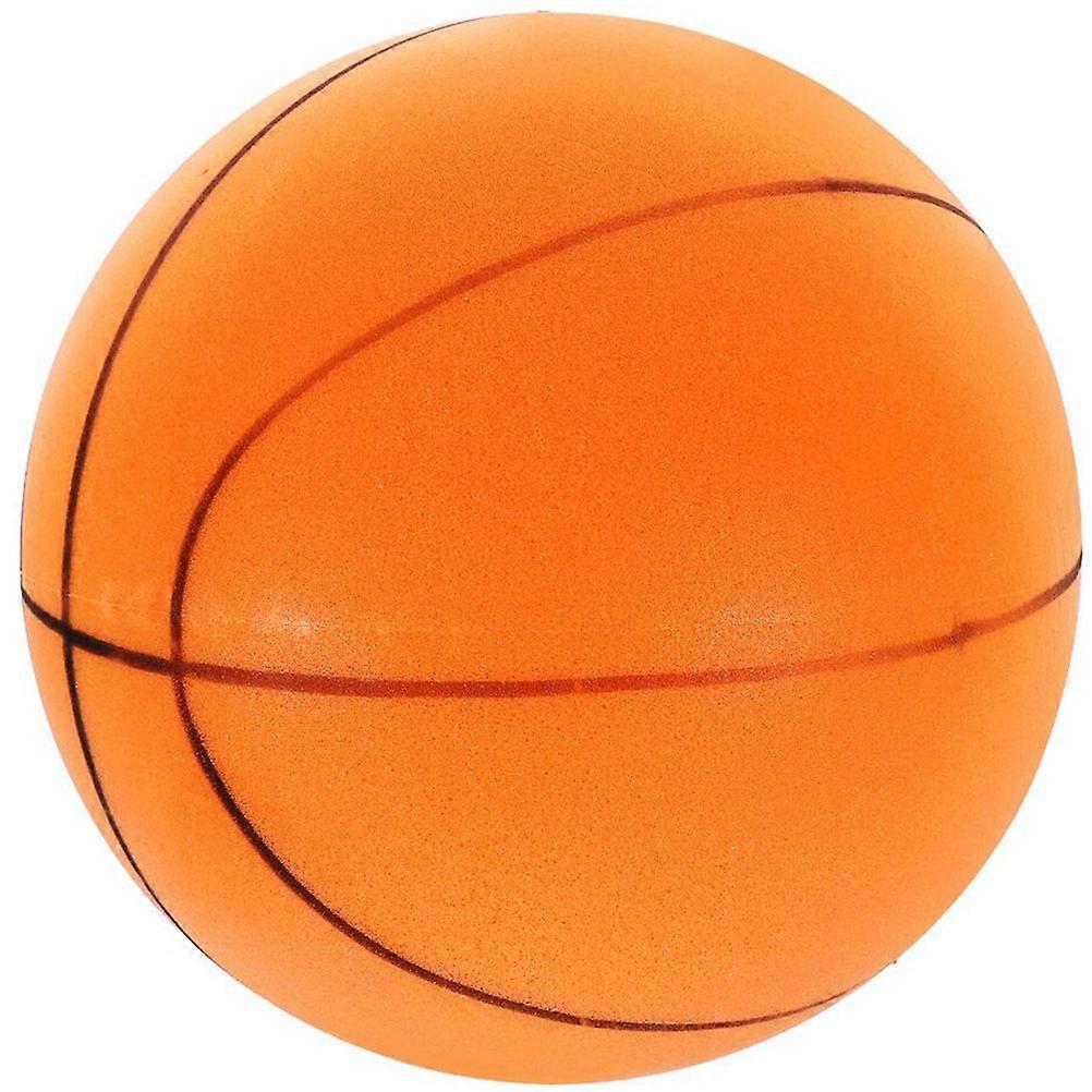 Silent Basketball Elastic Ball for Toy Basketball Kids Orange Material for Indoor Use 1Pack