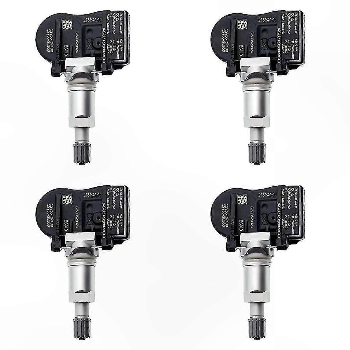TPMS Tire Pressure Sensor Kit - 4 Pack for Hyundai Accent I30 ix20 Vehicles