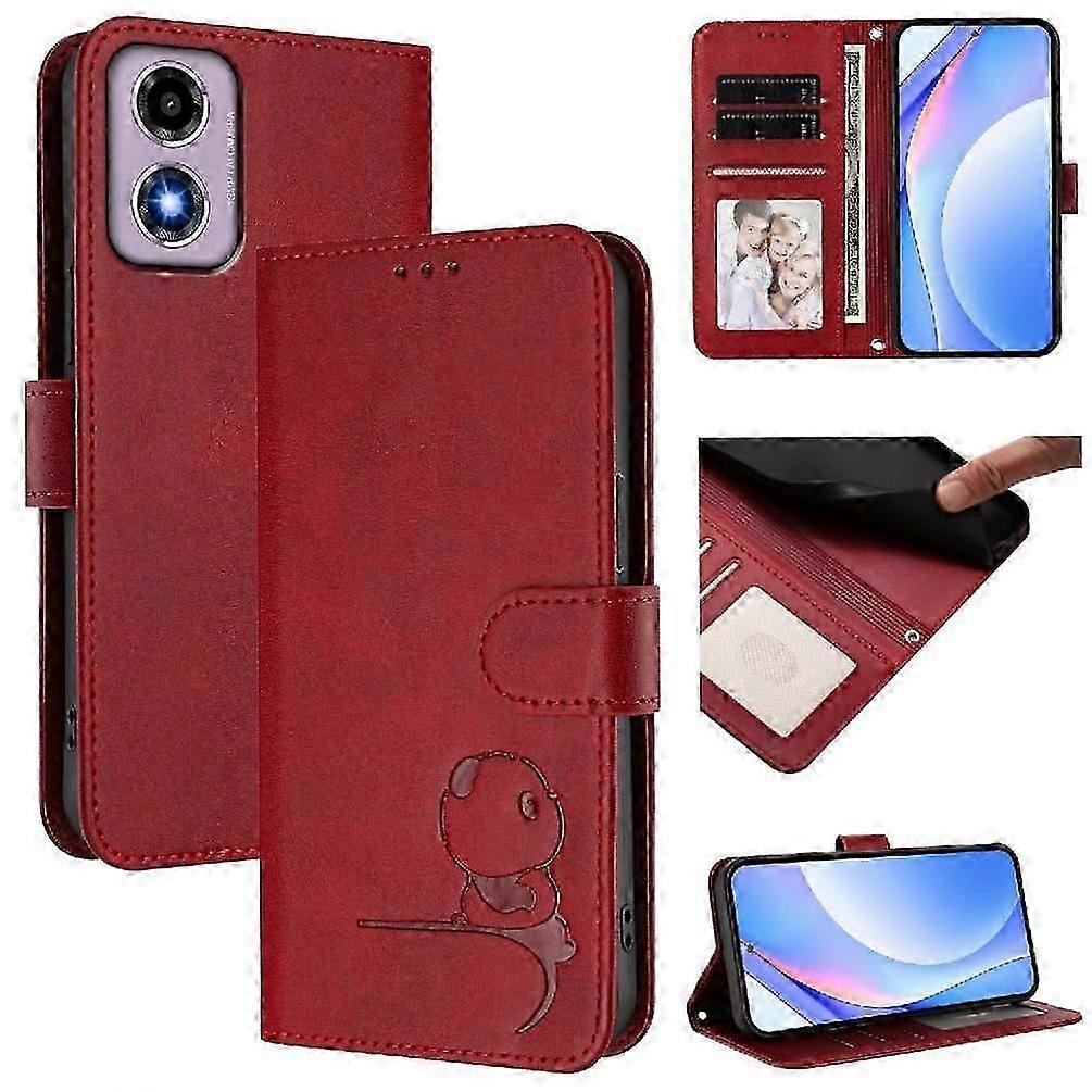 RFID Blocking PU Leather Flip Case with Card Slots, Kickstand & Mag...