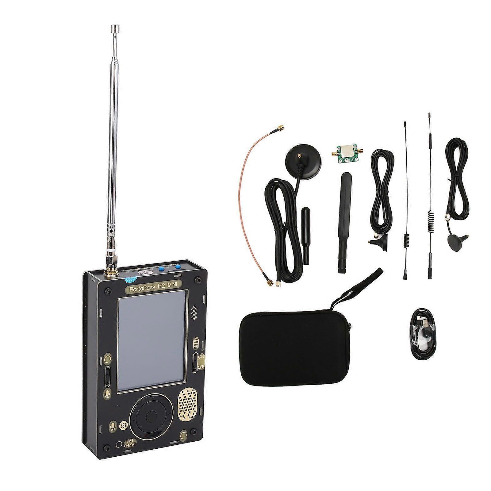 PortaPack H2 MINI Software Defined Radio Kit 1 MHz bis 6 GHz 3,2-Zoll-LCD-Display Software Defined Radio SDR Empfänger Empfänger, USB-Kabel, 3 Antennen, Verstärker
