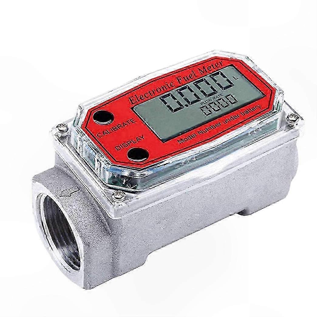 Digital Turbine Flow Meter with LCD Display & NPT Counter for Fuel Flow Monitoring