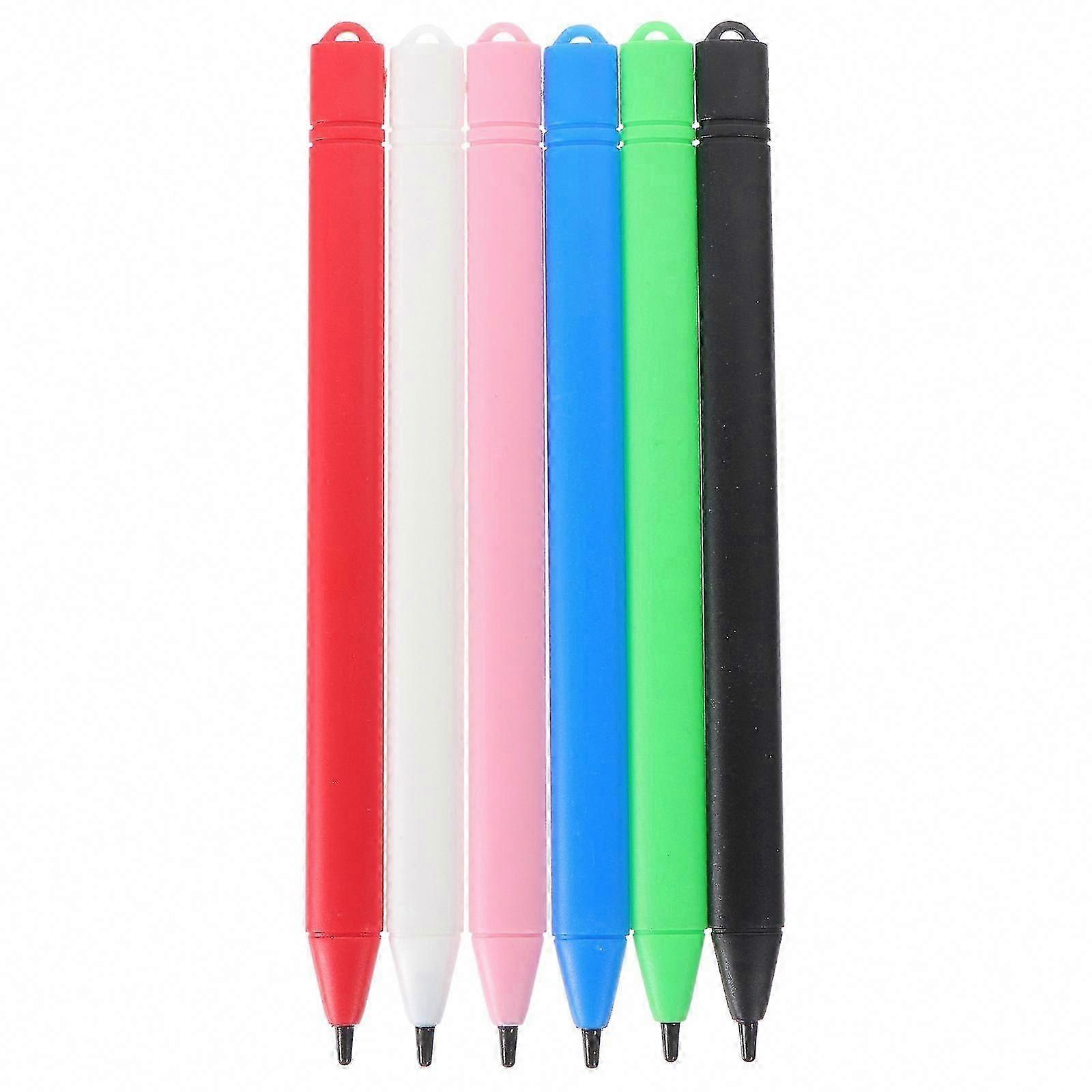 6 Stück Kinder Stylus Pen für LCD Schreibtablett, Zeichen- und Touchscreen-Stifte