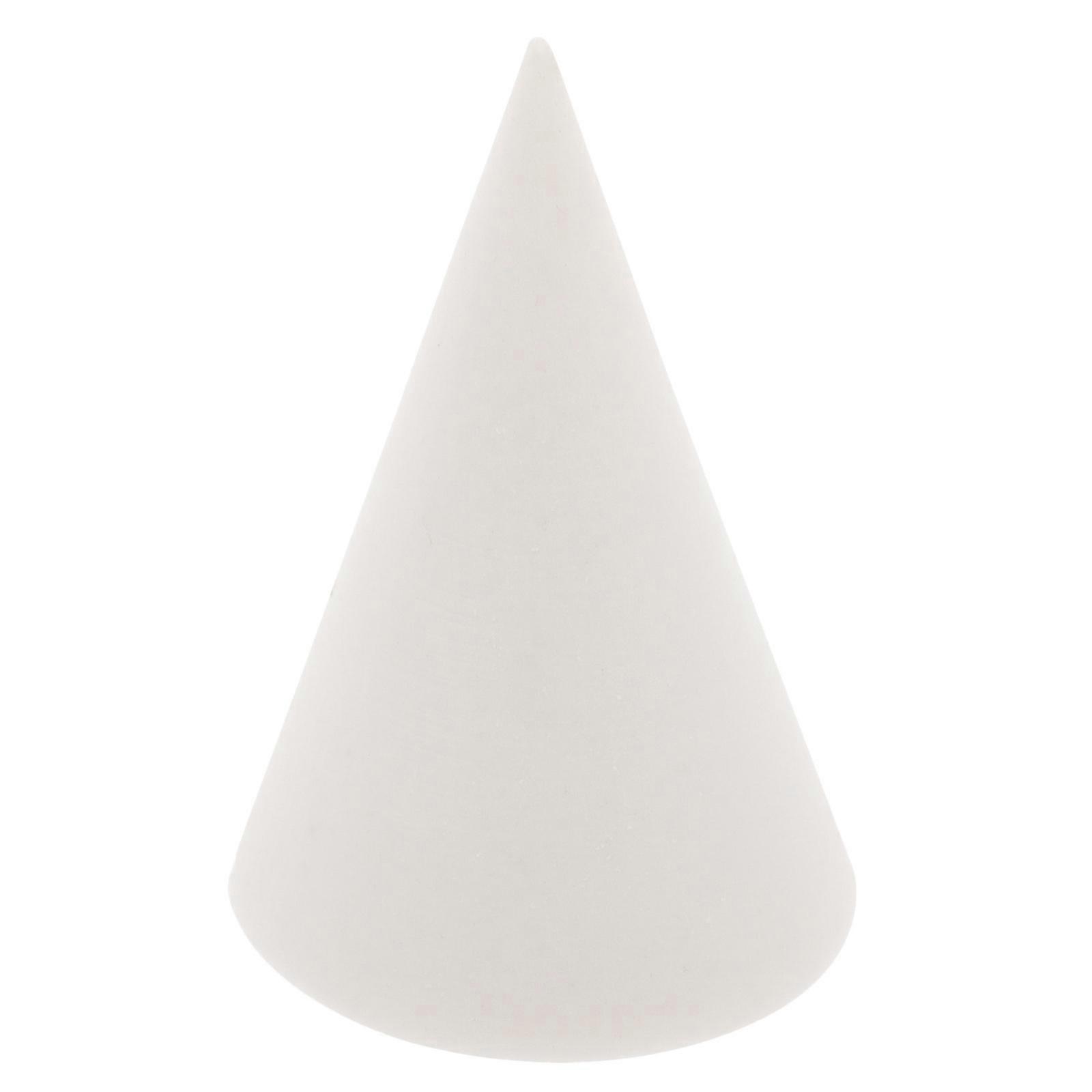 White Gypsum Ornaments for Decor Lightweight Beautiful Realistic Geometry Block 1 Piece Perfect for