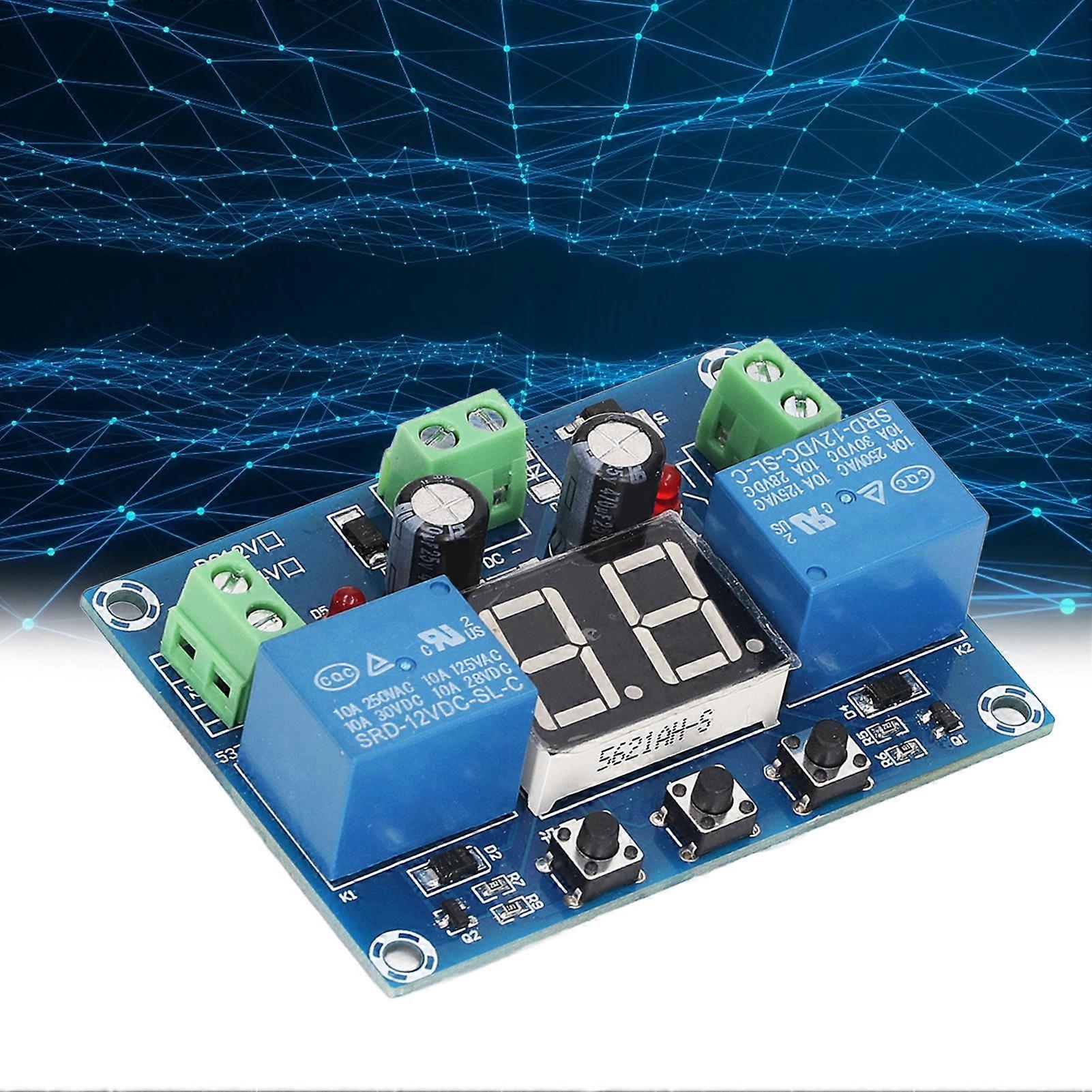 Timer Relay Module 0‑99S Cycle Digital Display 2 Channel Output DC 12V Switch Board Controller 