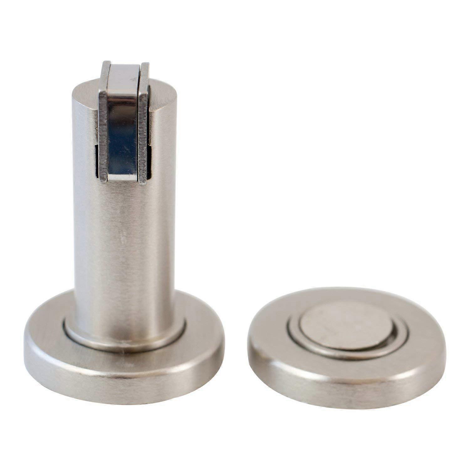 Magnetic Stainless Steel Door Stop with Extra Strong Magnet for Wall Protection and Reliable Use Silver