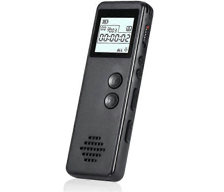 Voice Recorder with Playback, Recording Device 1536kbps Audio Recorder, Voice Activated Recorder for Lectures 64GB (Black)