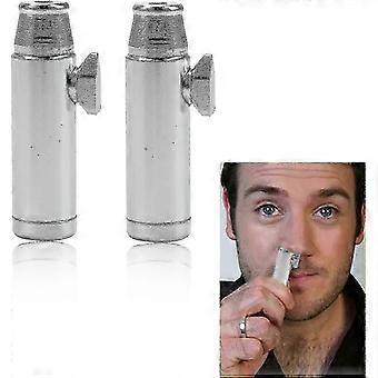 Aluminum Snuff Bottle with Bullet Shape Discreet and Hygienic Dispenser 53mm Flat Ball_Lucky_B