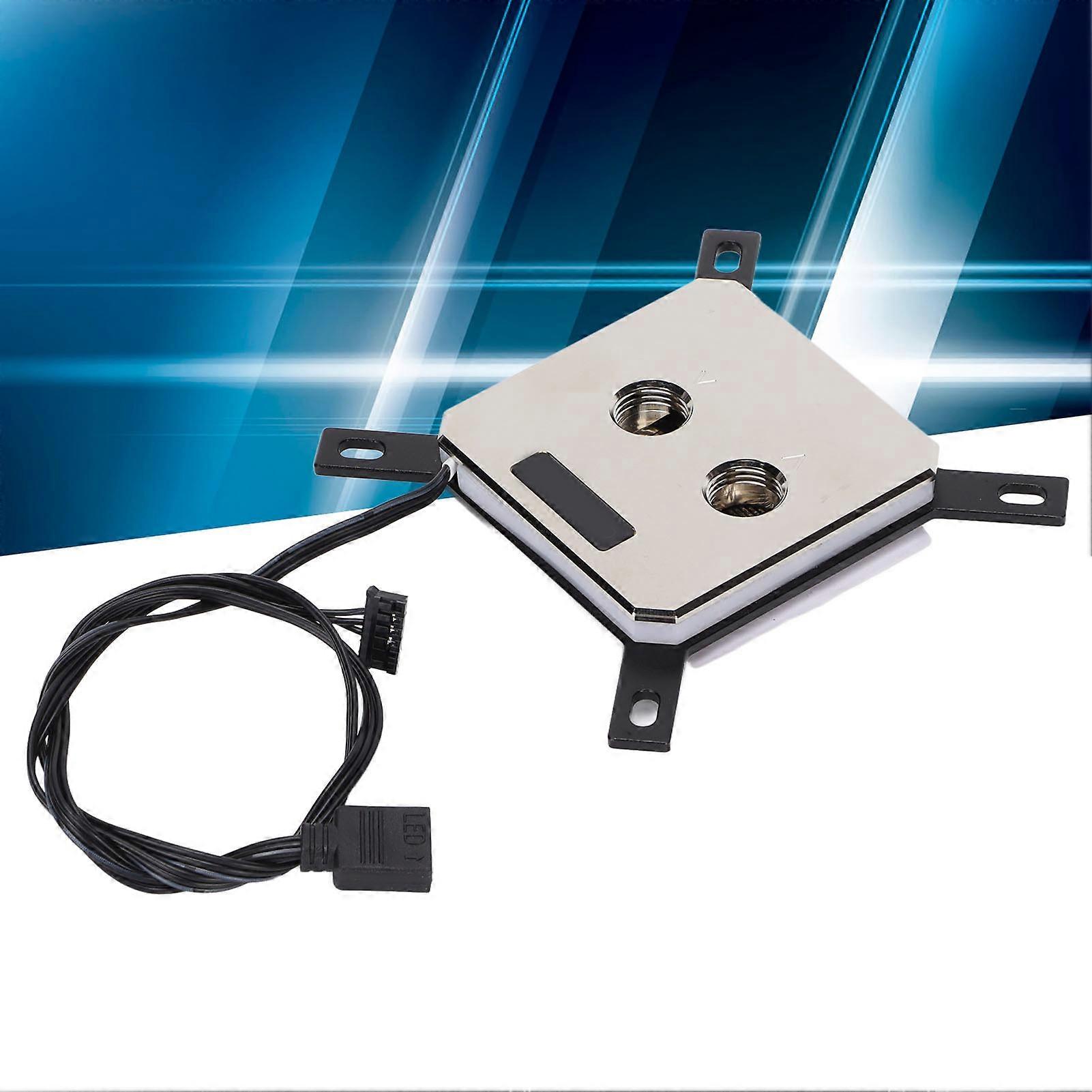 CPU Water Cooler G1/4 Thread RGB Lighting for Intel 2066/115x