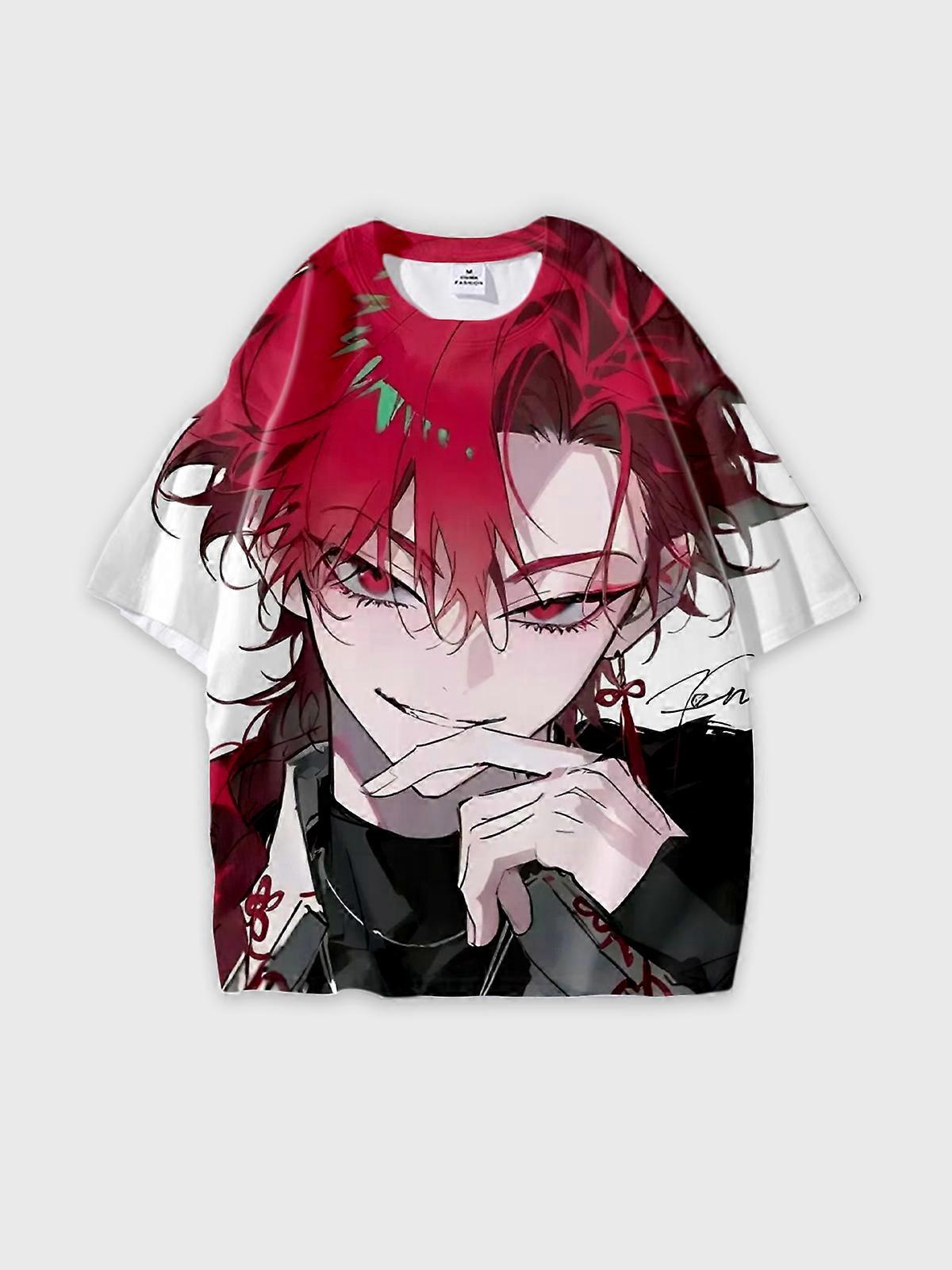 T-Shirt Short Sleeve Round Neck, Summer Casual Loose Graphic Tee, Unisex The Link Click W3287