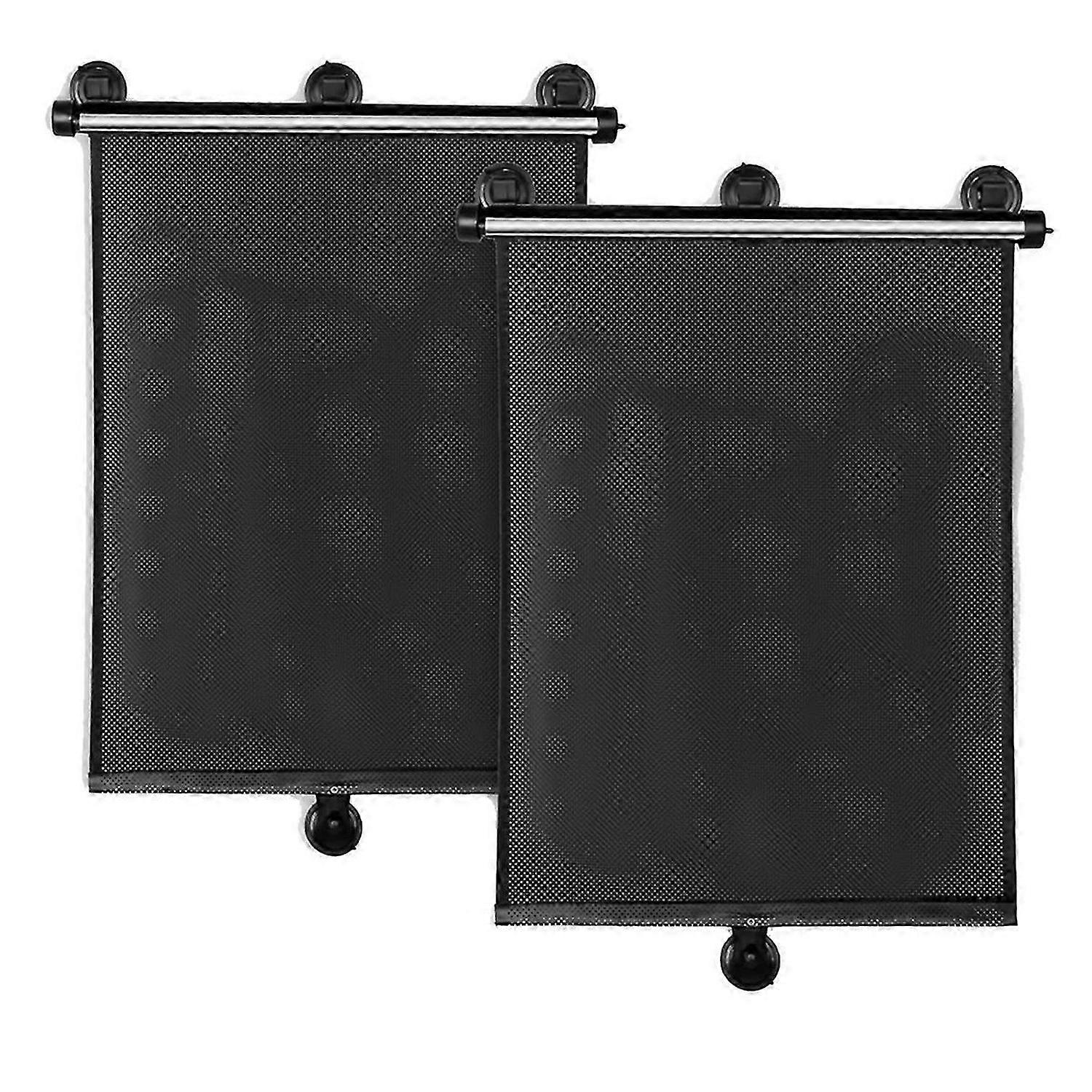 Car Side Window Sun Shade 2 Pack, Retractable Car Roller Sunshade