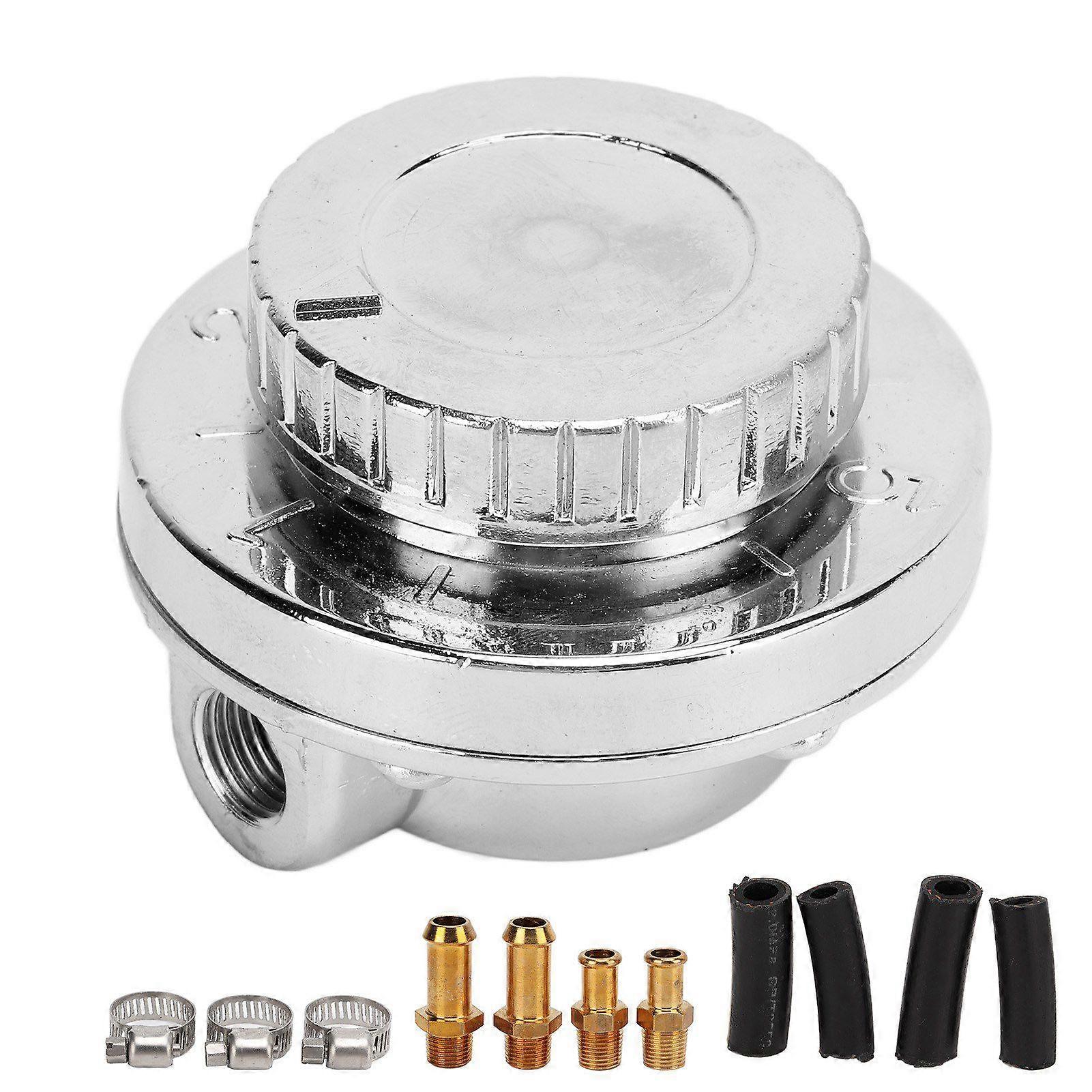 Fuel Pressure Regulator Kit Adjustable Universal Fuel Pressure Regulator for Carburetor Engine