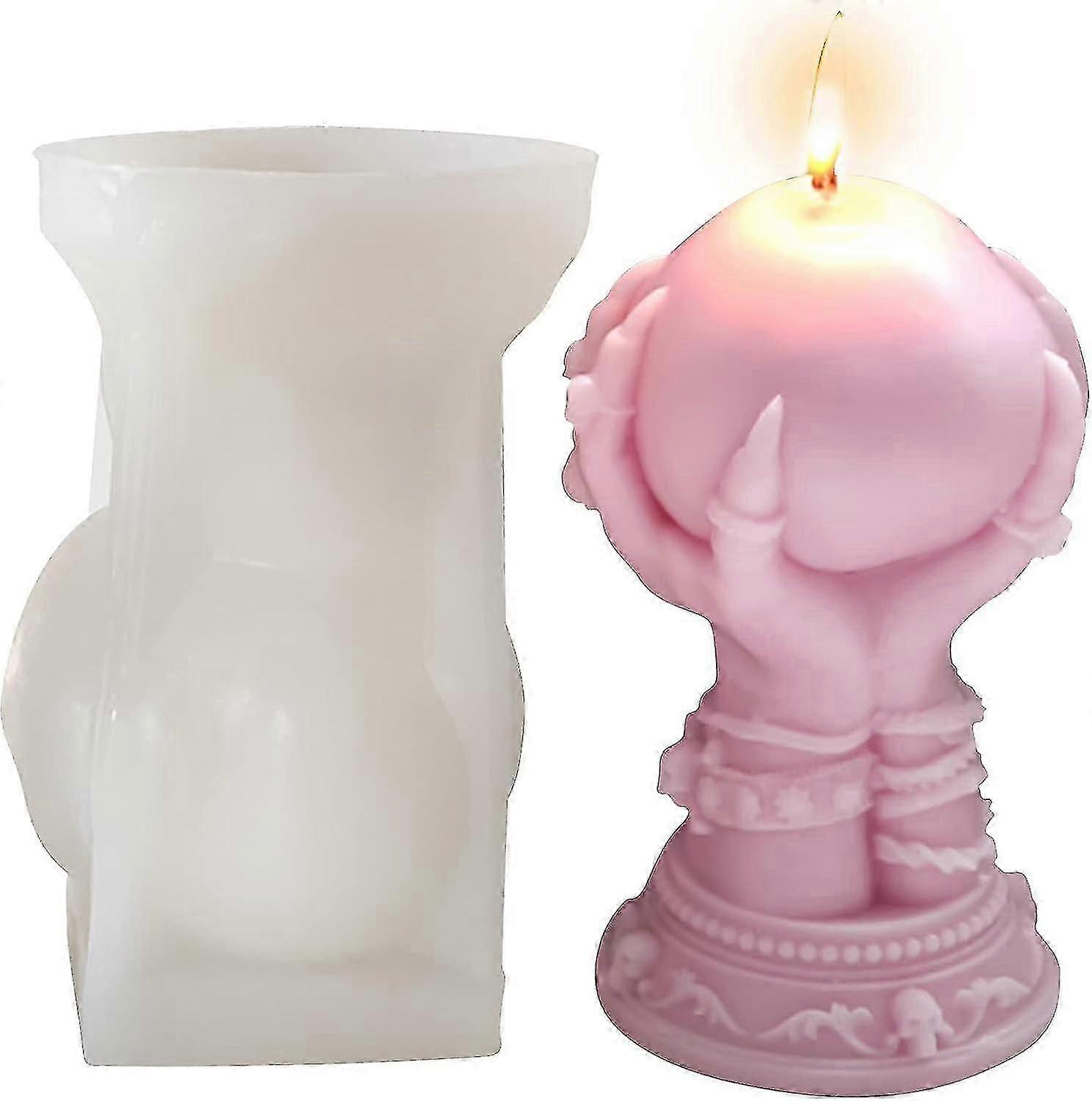 halloween candle moulds 3d ghost claw design