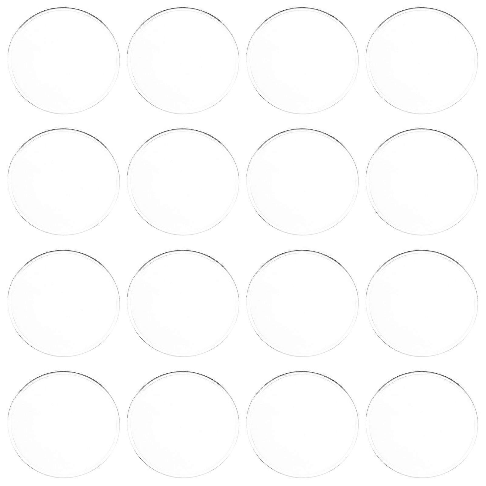 40pcs Magnifying Glass Lens Biconvex Lens Portable Magnifier Set for Seniors Reading Maps Jewelry Watch Computer Repair