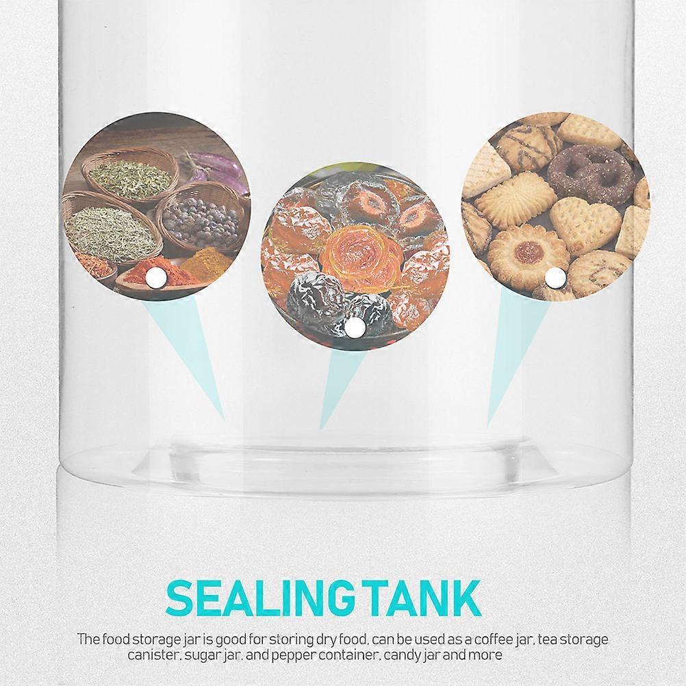 Food Storage Storage Jars Storage Containers Kitchen Use Transparent Pet Aluminum Material Airtight Function 10Pcs