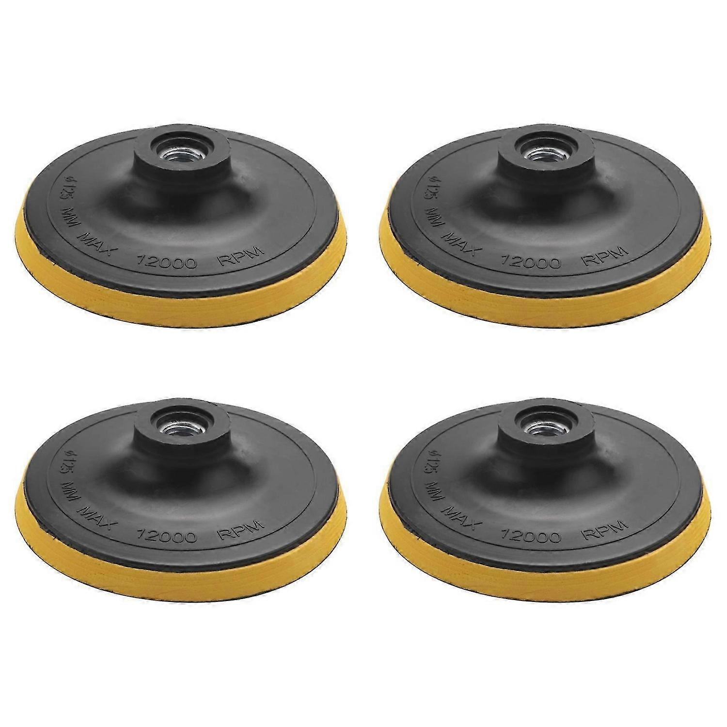4X Polishing Pad Backing Pad Sanding Pad Pads M14 for Polishing Machine K1 Thread Diameter: 125MM