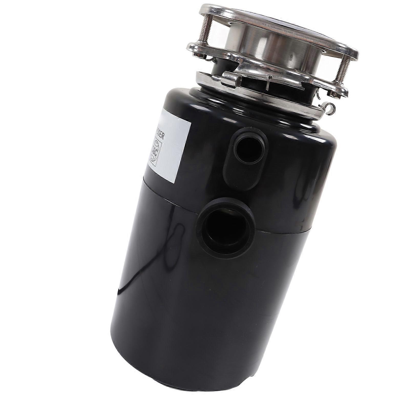 1HP Kitchen Waste Disposer 980mL Black Remote Control 110V