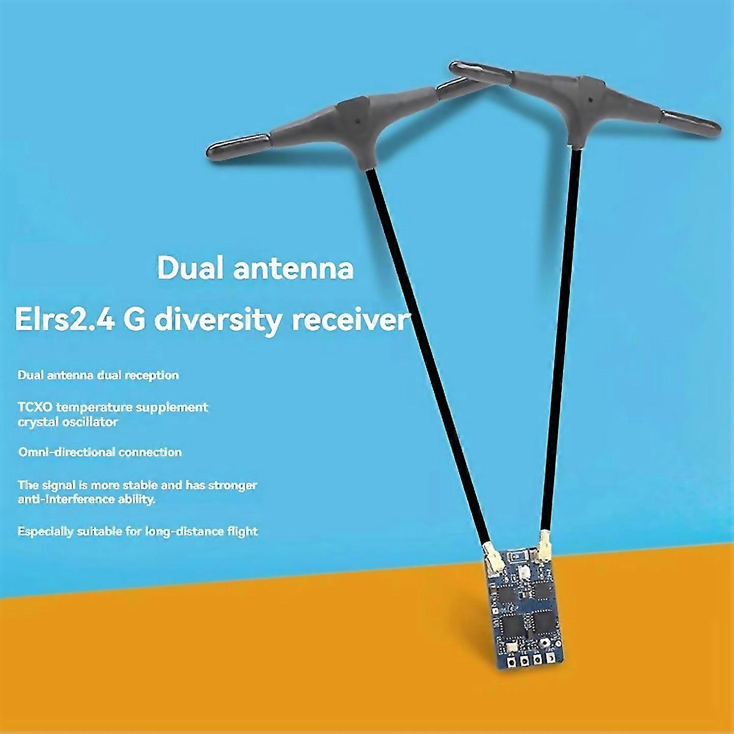 For Elrs 24ghz Rx Diversity Receiver For Rc Airplane Fpv Long Range