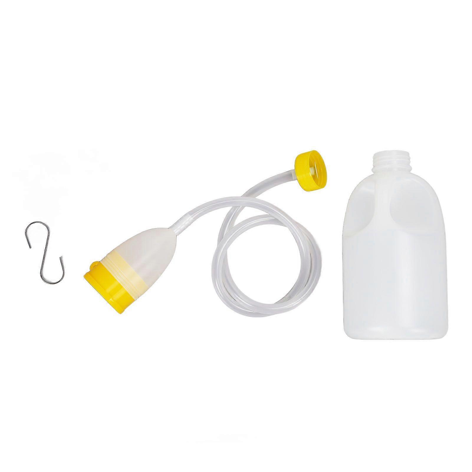 Mens Urinal Bottle with 90cm Urinary Tube 1700ml Large Capacity Pee Bottle with Lid Deodorization Urinal for Patients Elderly