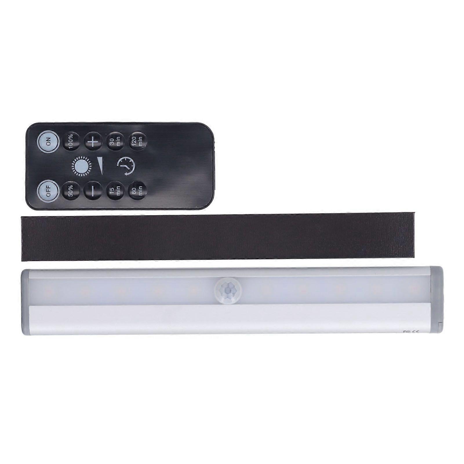 LED Cabinet Light Warm White 2 Brightness Stepless Dimming Timing Remote Control Magnetic LED Bar Light