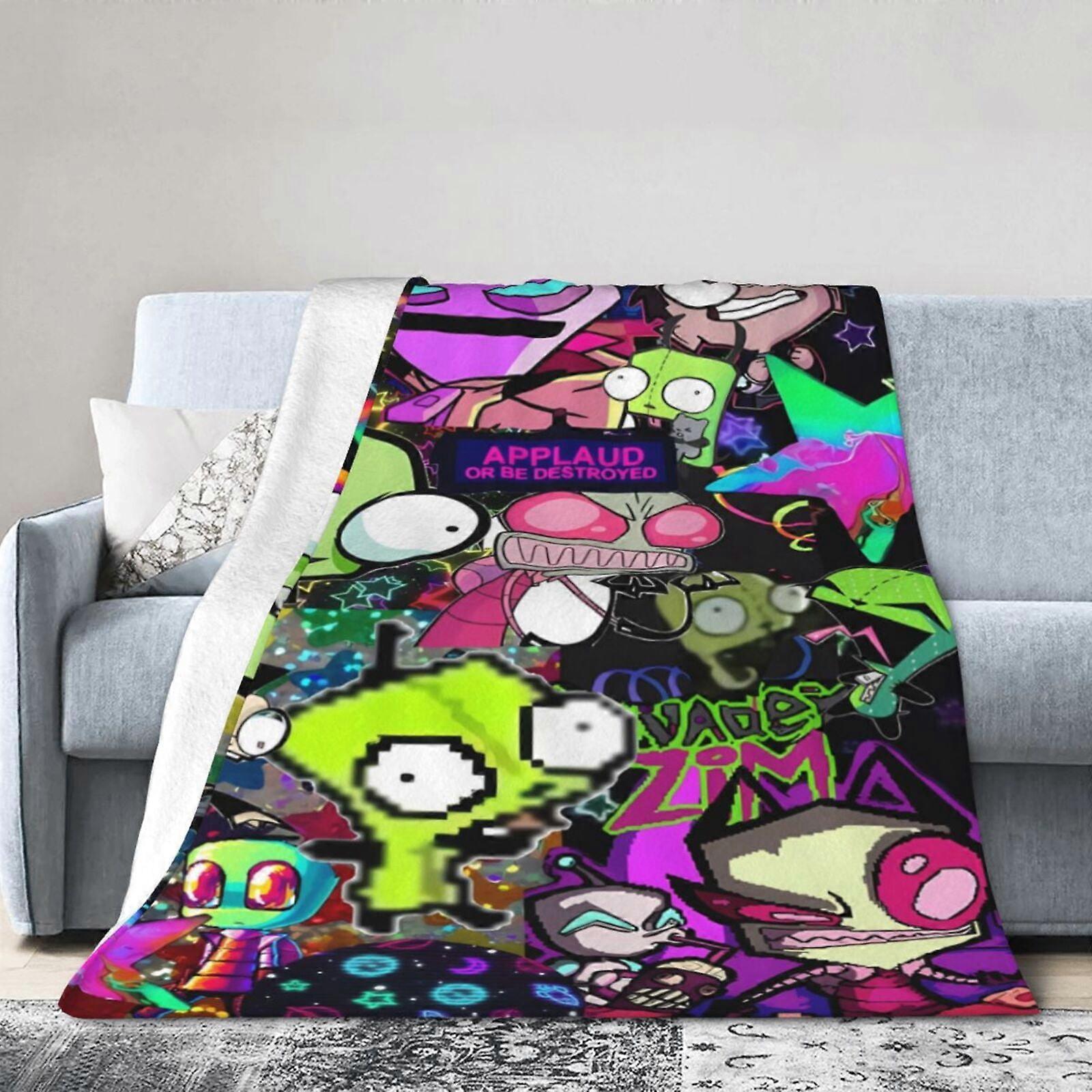 Invader Zim Ultra-Soft Micro Fleece Blanket Sofa Blanket(multiple sizes)