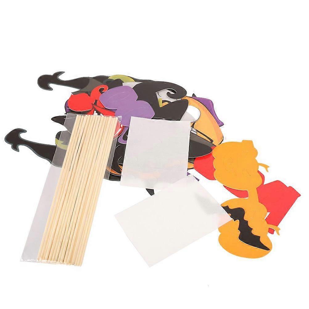 Halloween Photo Props Kit Terror Masks for Party 24Pcs Photo Booth Props