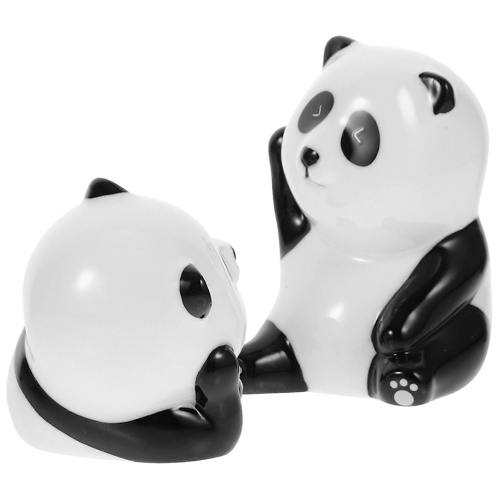 Assorted Color Ceramic Incense Burner for Decor with 4Pcs Panda Holders