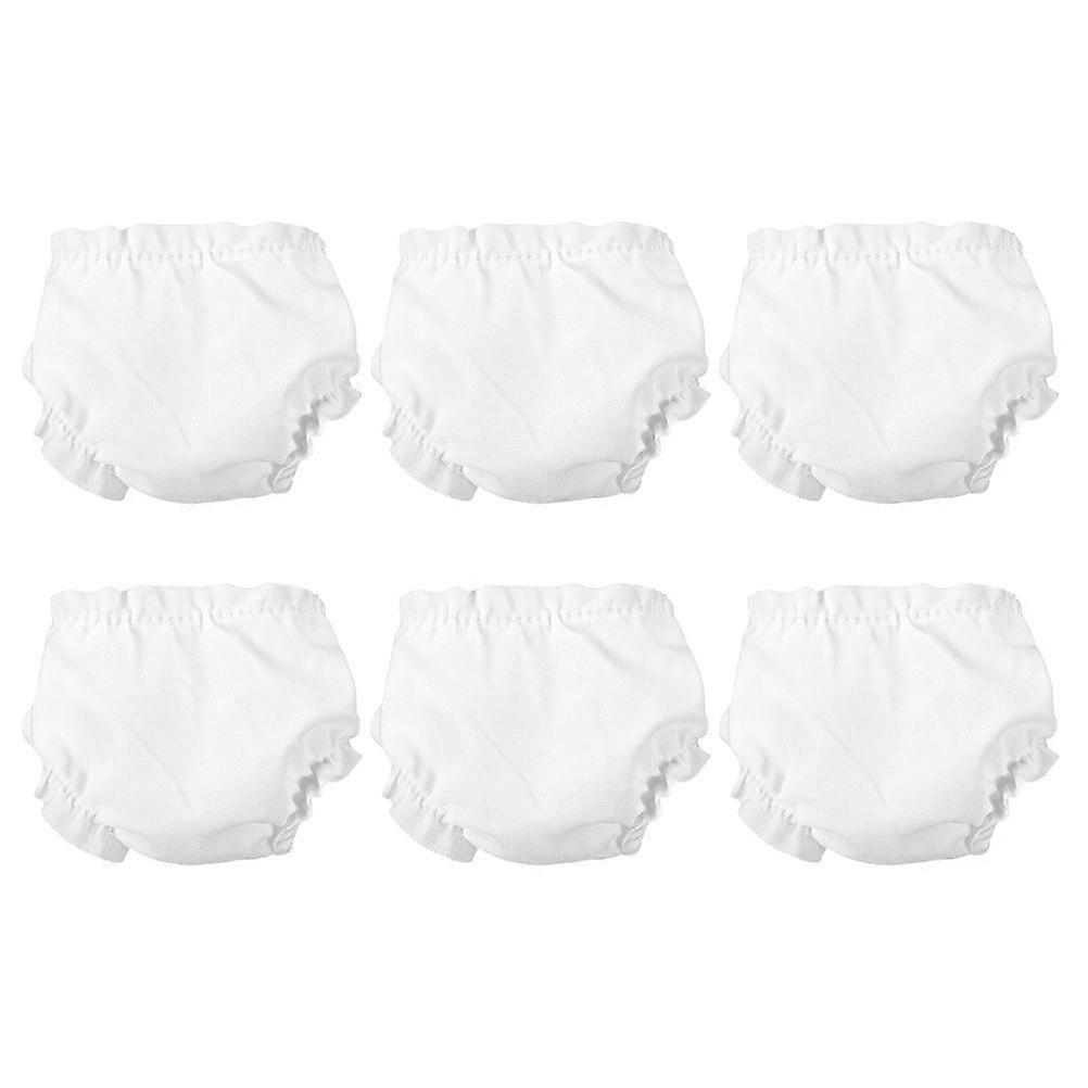 6 pcs boneca miniatura cueca ajustável boneca cueca flexível boneca cueca