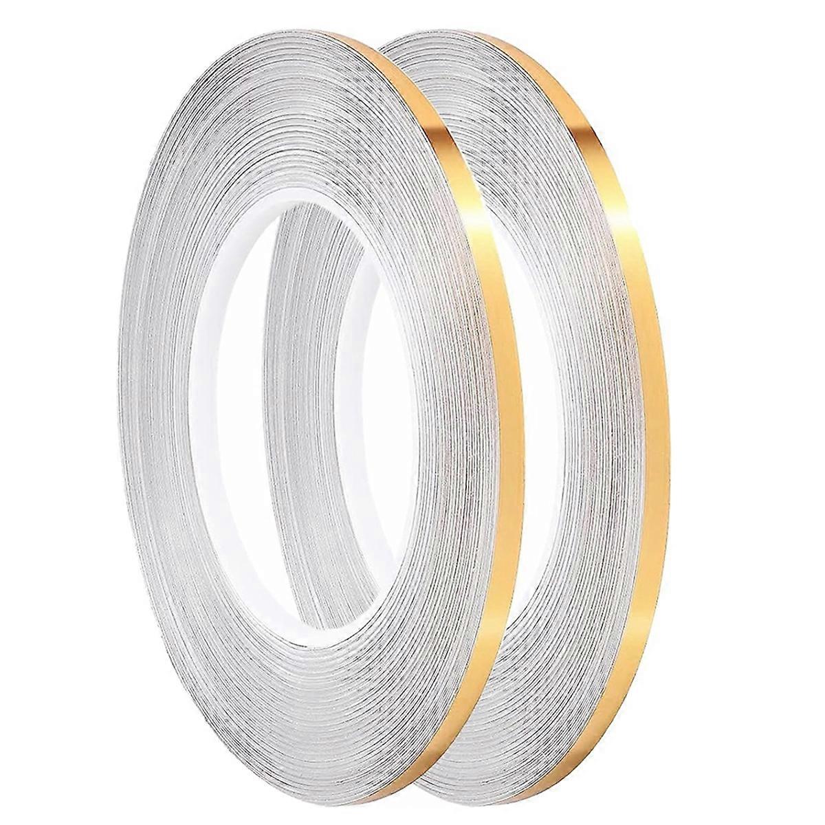 Craft Stripe Tape, selbstklebendes Nadelstreifenband, (Gold)